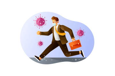 Go to the office in a hurry during a pandemic