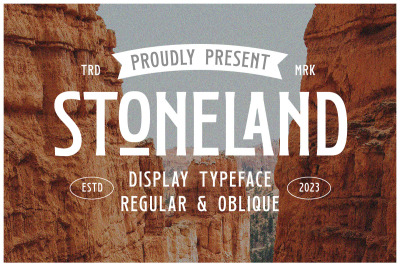 Stoneland- Display Font