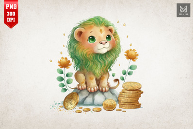 Lion &amp; Gold Coins St Patrick&#039;s Day