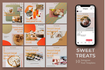 Sweet Treats Food - Instagram Post Template