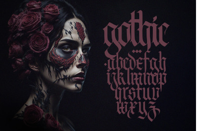 Gothic font 04