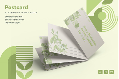 Sustainable Water Bottle - Postcard