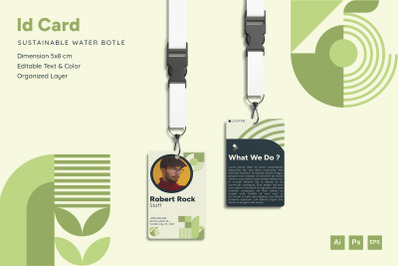 Sustainable Water Bottle - Id Card