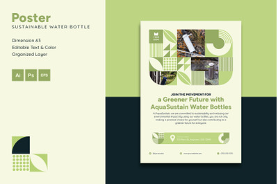 Sustainable Water Bottle - Poster