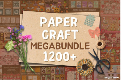 Paper Craft SVG Bundle | Megabundle | Paper Cut