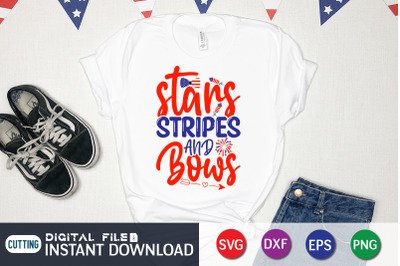 Stars Stripes and Bows SVG