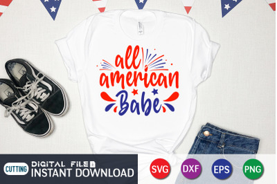 All American Babe SVG