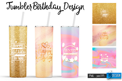 Birthday Tumblers | Birthday Tumbler Sublimation | PNG 20 Oz Tumbler |