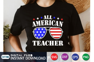 All American Teacher SVG