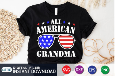 All American Grandma  SVG