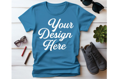 Bella Canvas 3001 T-shirt Mockups&2C; Bella Canvas Girl Mockups&2C; Digital