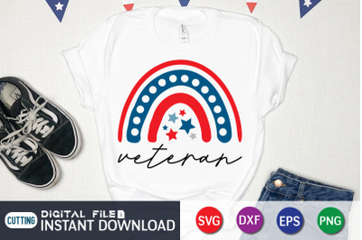 Retro 4th of July Veteran SVG