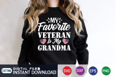 My Favorite Veteran is my Grandma SVG