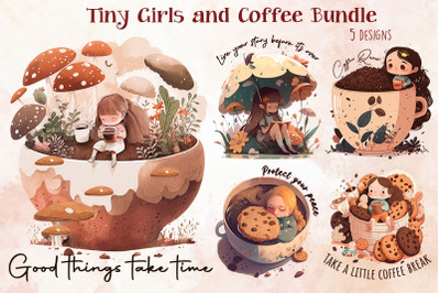 Tiny Girls And Coffee Bundle