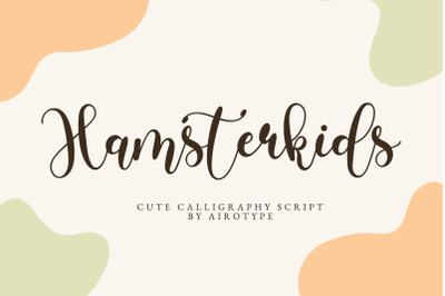 Hamsterkids - Cute Cursive Font Script