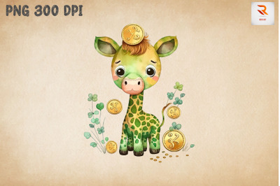 Giraffe &amp;amp; Gold Coins St Patrick&amp;&23;039;s Day