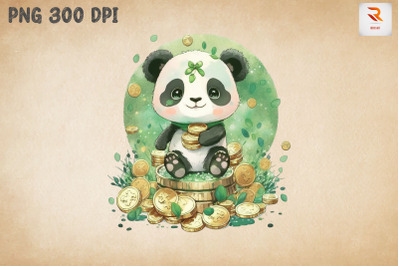 Panda &amp;amp; Gold Coins St Patrick&amp;&23;039;s Day 3