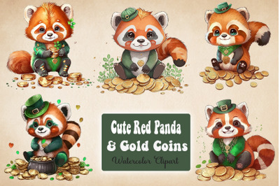 Red Panda &amp; Coins St Patrick&#039;s Day Bundle