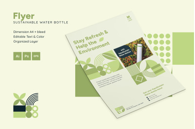 Sustainable Water Bottle - Flyer