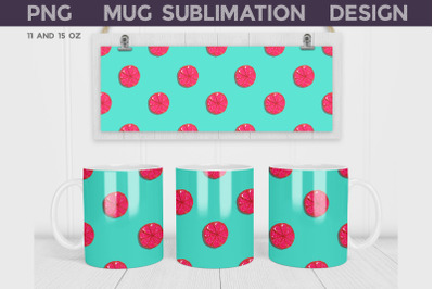 Orange Mug Wrap | Summer Mug Sublimation