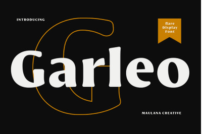 Garleo Flare Display Serif Font