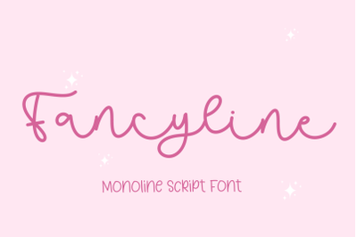 Fancy Line - Monoline Font