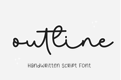OutLine - Monoline Font