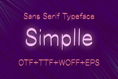 Simplle sans serif font