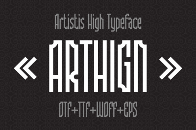 Arthign Display Font