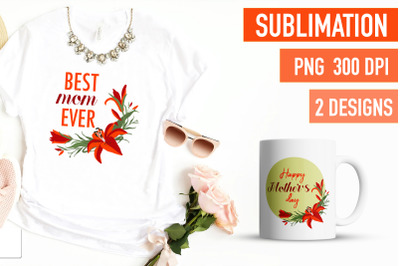 Mothers Day Sublimation Designs PNG