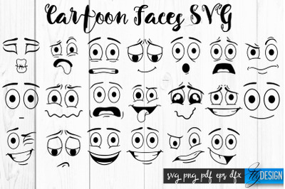 Cartoon Face SVG | Funny Face SVG Design | Funny Emotions SVG Quotes