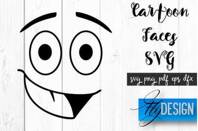 Cartoon Face SVG | Funny Face SVG Design | Funny Emotions SVG Quotes