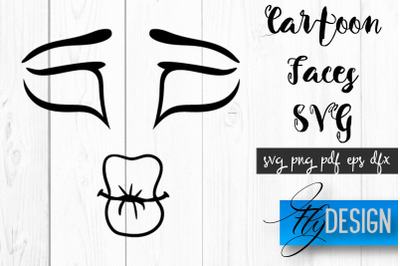 Cartoon Face SVG | Funny Face SVG Design | Funny Emotions SVG Quotes