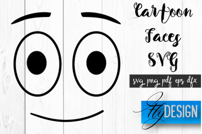 Cartoon Face SVG | Funny Face SVG Design | Funny Emotions SVG Quotes