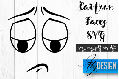 Cartoon Face SVG | Funny Face SVG Design | Funny Emotions SVG Quotes