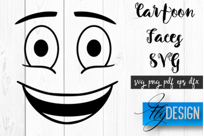 Cartoon Face SVG | Funny Face SVG Design | Funny Emotions SVG Quotes