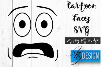 Cartoon Face SVG | Funny Face SVG Design | Funny Emotions SVG Quotes