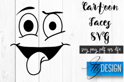 Cartoon Face SVG | Funny Face SVG Design | Funny Emotions SVG Quotes