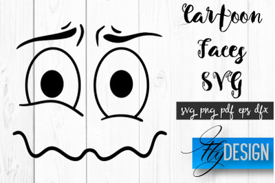 Cartoon Face SVG | Funny Face SVG Design | Funny Emotions SVG Quotes