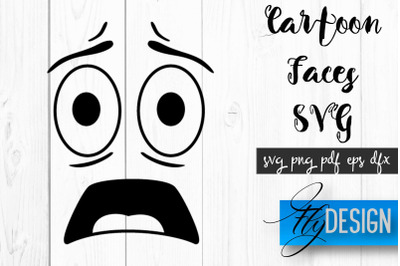 Cartoon Face SVG | Funny Face SVG Design | Funny Emotions SVG Quotes