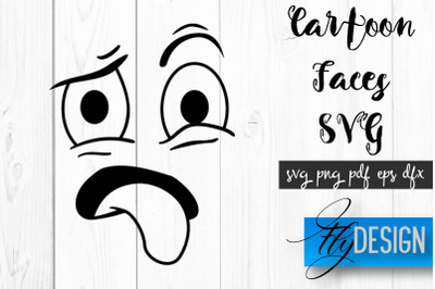 Cartoon Face SVG | Funny Face SVG Design | Funny Emotions SVG Quotes