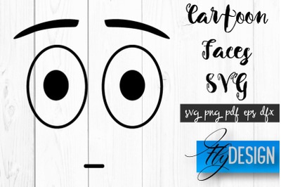 Cartoon Face SVG | Funny Face SVG Design | Funny Emotions SVG Quotes