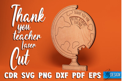 Thank You Teacher Laser Cut SVG | Teacher SVG Design | CNC Files