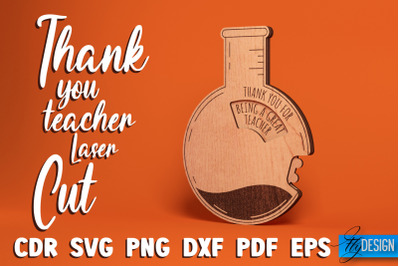 Thank You Teacher Laser Cut SVG | Teacher SVG Design | CNC Files