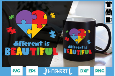 Different is beautiful Autism Awareness