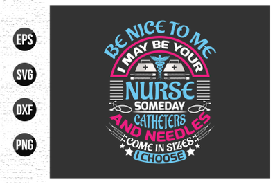 Nurse typographic quotes design vector.