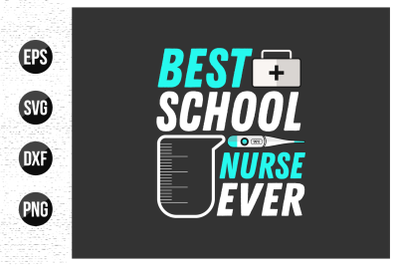 Nurse typographic slogan design vector.