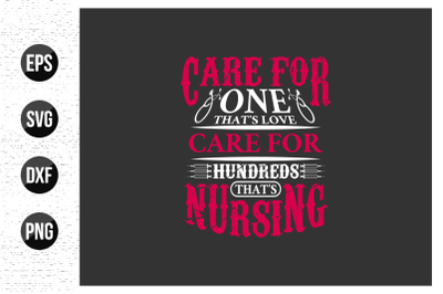 Nurse typographic saying design vector.