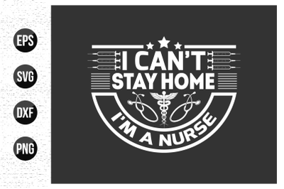 Nurse typographic slogan design vector.