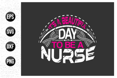 Nurse typographic slogan design vector